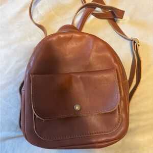 Portland Leather Brown Backpack